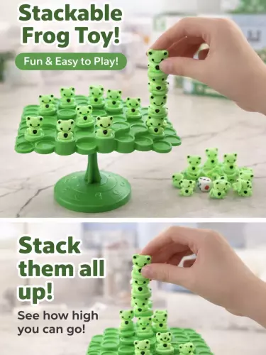 Детская балансирующая игра – настольная игра с лягушками (stacking toy)