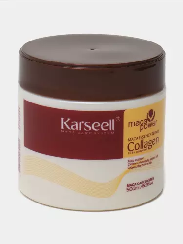 Маска для волос Karseell Collagen 500 мл - Обогащенная коллагеном и маслами