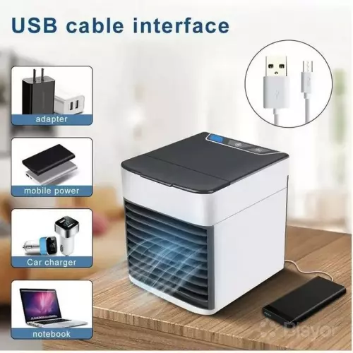 Portativ mini ventilyator Arctic air, havo sovutgich 3 tasi 1 da