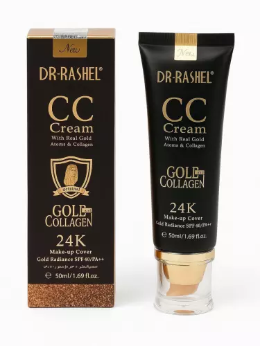 Лицевой крем DR-RASHEL CC с 24K золотом и коллагеном