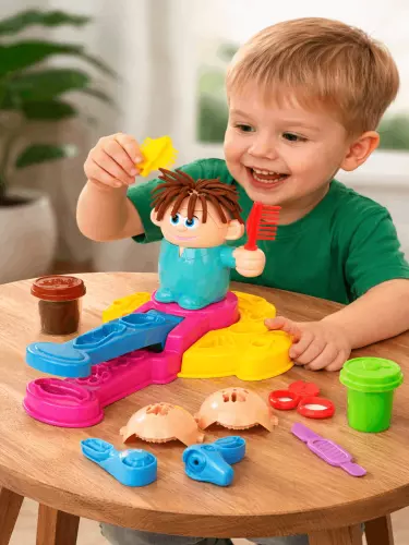 Набор Play-Doh парикмахер, мягкий пластилин, детский творческий набор для причёсок