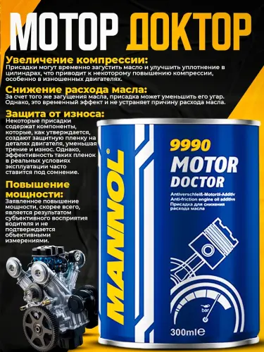 Присадка двигателя Mannol Motor Doctor