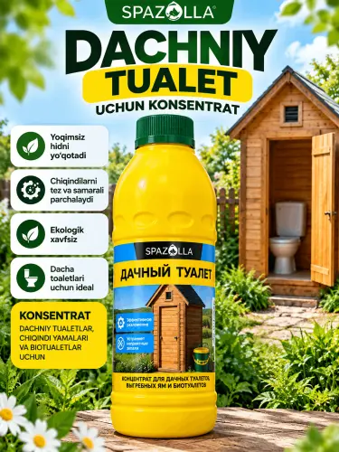 Dachnyy Tualet — средство для дачных туалетов, жидкий концентрат