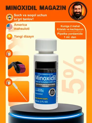 Миноксидил Мезороллер для лица Derma Roller System