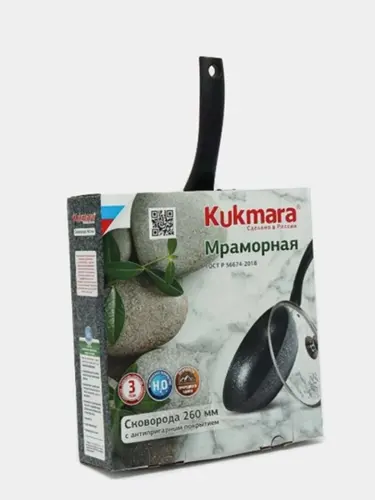 Сковорода Kukmara с антипригарным покрытием, прочная и удобная для кухни