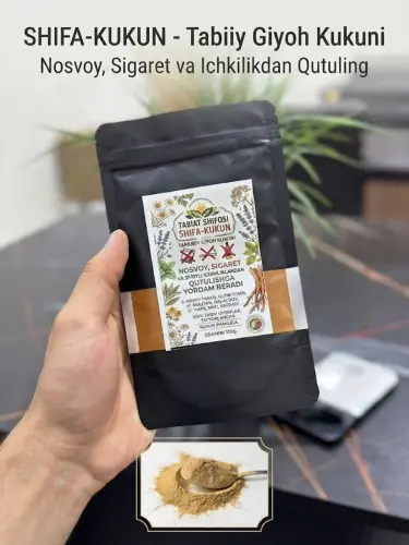 Tabiat Shifosi Shifa-Kukun – Nosvoy va sigaretdan qutulish uchun tabiiy vosita (100g)