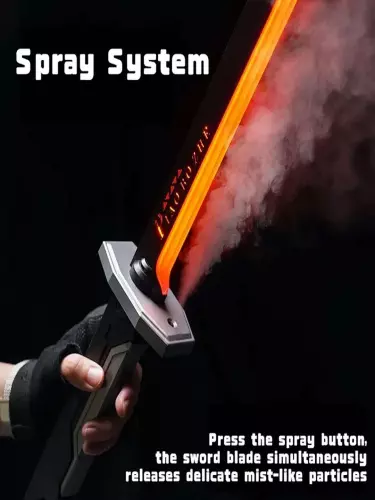 Игрушечный меч катана LED, с эффектами искры, тумана и звука, светящийся меч для детей