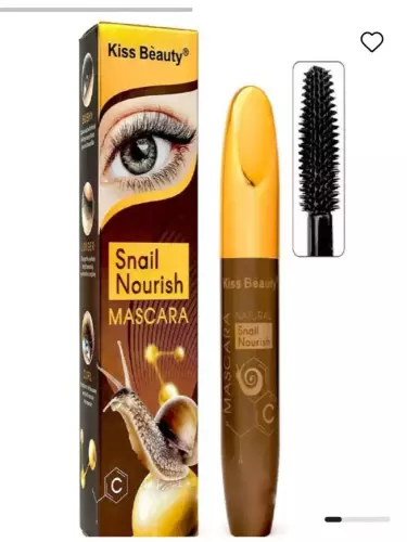 Туш для ресниц Kiss Beauty Snail Nourish - Черная, Удлиняющая и Уплотняющая