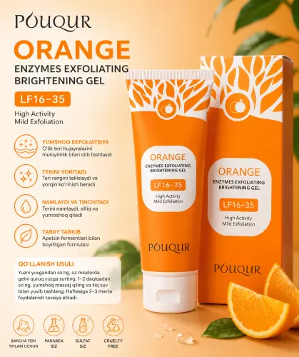 POUQUR ORANGE ENZYMES EXFOLIATING BRIGHTENING GEL