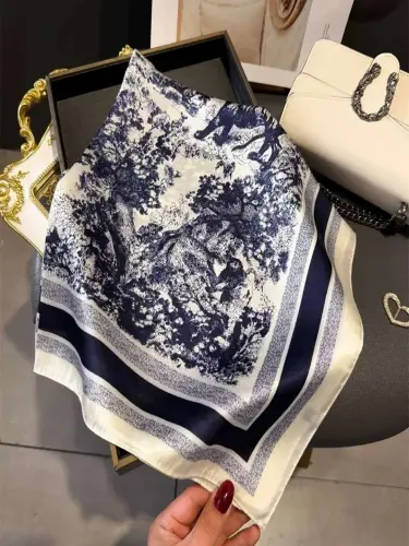 Dior шелковые платки, хиджабы, подарок на 8 Марта, подарок для женщин