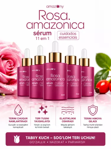 Сыворотка Rosehip + Hyaluronic Acid — восстанавливающая и увлажняющая премиум сыворотка