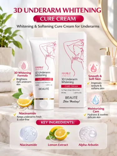 3D Underarm Whitening Cure Cream – Oqartiruvchi va parvarishlovchi krem (100 ml)