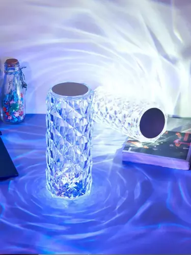 Кристальный ночник LED / Декоративная настольная лампа