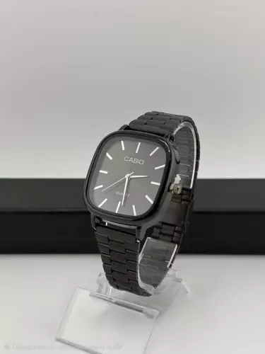 Мужские часы Casio, нержавеющая сталь, кварцевый механизм, аналоговые с датой, классический стиль