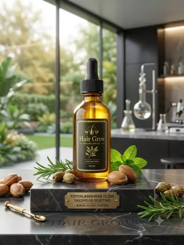 Hair Grow масло для волос 50 мл, натуральное масло для корней волос и кожи головы, с пипеткой