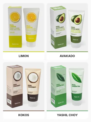 Пилинг-гель для очищения лица Real Deep Clear Peeling Gel, 100 мл